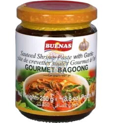 Buenas - Gourmet Bagoong Sauteed Shrimp Paste Garlic 250g