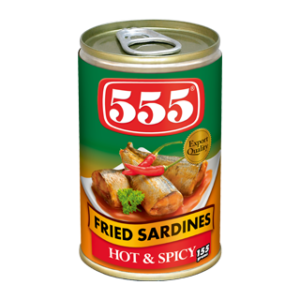555 SARDINES FRIED HOT AND SPICY 155gr