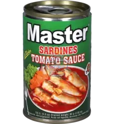 Master - Premium Sardines in Tomato Sauce 155g