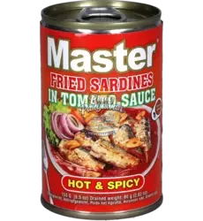 Master - Premium Sardines Hot & Spicy Pulutan Fried 155g