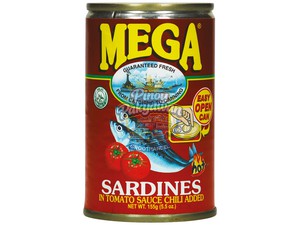Mega sardines in Tomato Sauce with Chilli 155gr