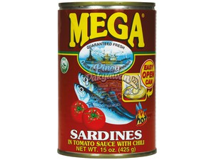 Mega sardines in Tomato Sauce with Chilli 425gr