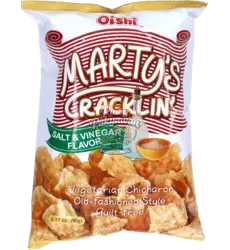 Oishi - Marty's Crackling Chicharron Salt and Vinegar 90g