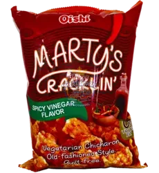 Oishi - Marty's Crackling Chicharron Spicy and Vinegar 90g