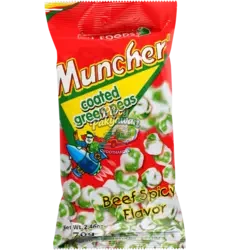W.L. - Muncher Coated Green Peas Spicy Beef 70g